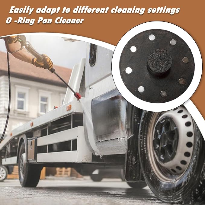 O Ring Chassis Cleaner Flusher Kit with 360° Nozzle & Quick Coupling,All-Round Undercarriage Cleaner