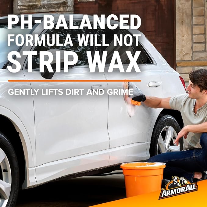 Armor All Car Wash Pods, Pre-Measured, Dissolvable Pods of Super-Concentrated Car Wash Soap, 18 Easy-to-Use