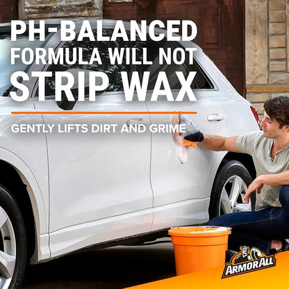 Armor All Car Wash Pods, Pre-Measured, Dissolvable Pods of Super-Concentrated Car Wash Soap, 18 Easy-to-Use