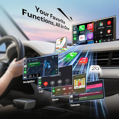 OTTOCAST Mini Slim 3.0 2026 Upgrade Wireless CarPlay & Android Auto Adapter | Plug & Play, Fast Auto-Reconnect, Dual-Band 5Ghz,Remember Two Phones
