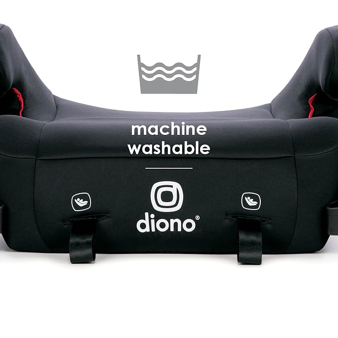 Diono Solana 2 XL Pack of 2 2022, Dual Latch Connectors, Lightweight Backless Belt-Positioning Booster Car Seat, 8 Years 1 Booster Seat, Black