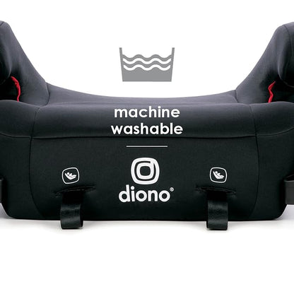 Diono Solana 2 XL Pack of 2 2022, Dual Latch Connectors, Lightweight Backless Belt-Positioning Booster Car Seat, 8 Years 1 Booster Seat, Black