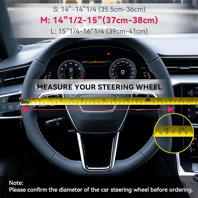 Boho Steering Wheel Cover Elastic Microfiber for Women, Universal Fit 15 inch Car SUV, Hippie Style Protector Cover, Anti-Slip, Breathable, Absorbing Sweat - 02