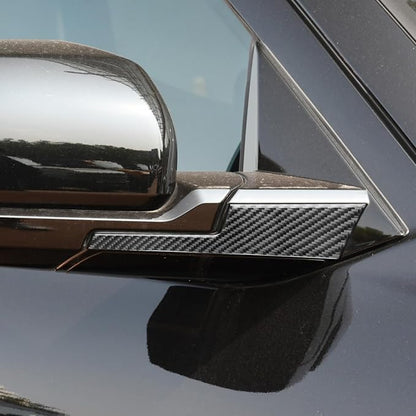 NVCNX Real Premium Carbon Fiber for Toyota Tundra 2022-2026 / Sequoia 2023-2026 2024 2025 Truck Pickup SUV Car Side Mirror Base Panel Cover Exterior Trim Accessories Thick Overlay Sticker Decal 2PCs