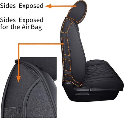 YIERTAI Tundra Seat Covers Compatible with Toyota Tundra 2008-2022 2023 2024 2025 2026 Crewmax Double Cab SR5 Limited Platinum TRD Pro Tundrasine 1794 Edition Waterproof Leather(5 PCS Full Set/Black)
