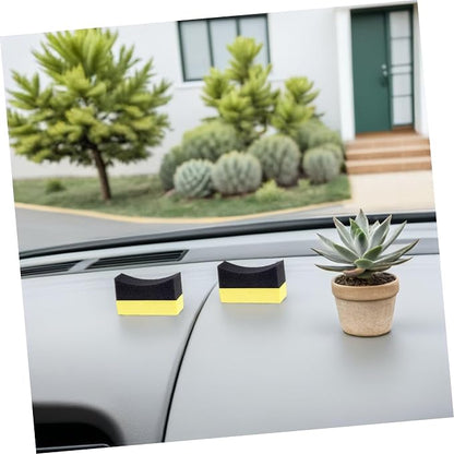 Milisten 10pcs Tire Dressing Applicator Pads Portable Wax Polishing Sponge for Car Interior Cleaning and Tire Shine Sponges for Effective Detailing and Finishing