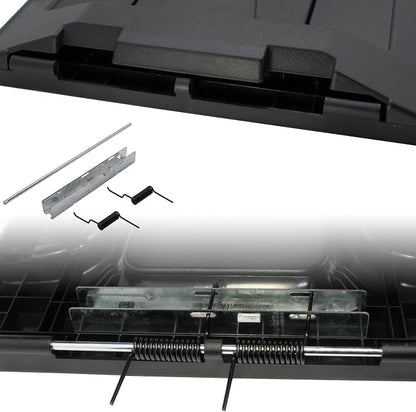 NHILES Center Console Lid Replacement Kit for 1999 2000 2001 2002 2003 2004 2005 2006 2007 Silverado/Avalanche/Suburban/Sierra/Yukon Replaces Number 19127364, 19127365, 19127366 (Black)