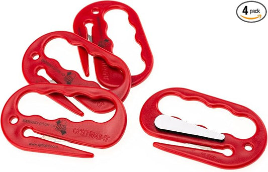 Q'Straint Q5-7590 Emergency Webbing Cutter with Self-Fastener Mount – Easy Access Storage Tool – Pack of 4 – OEM Component for Mobility and Transit Vehicles