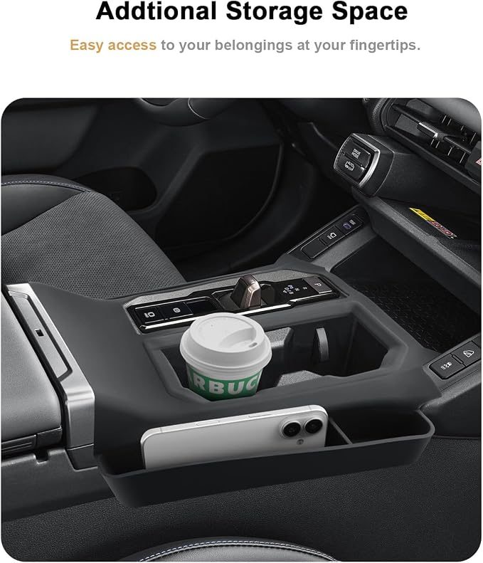 ECOZEN Center Console Organizer Tray For 2026 Toyota RAV4 - Silicone Cover Center Console Anti Scratch Protective Pad Pocket Storage Tray For 2026 RAV4 Interior Accessories