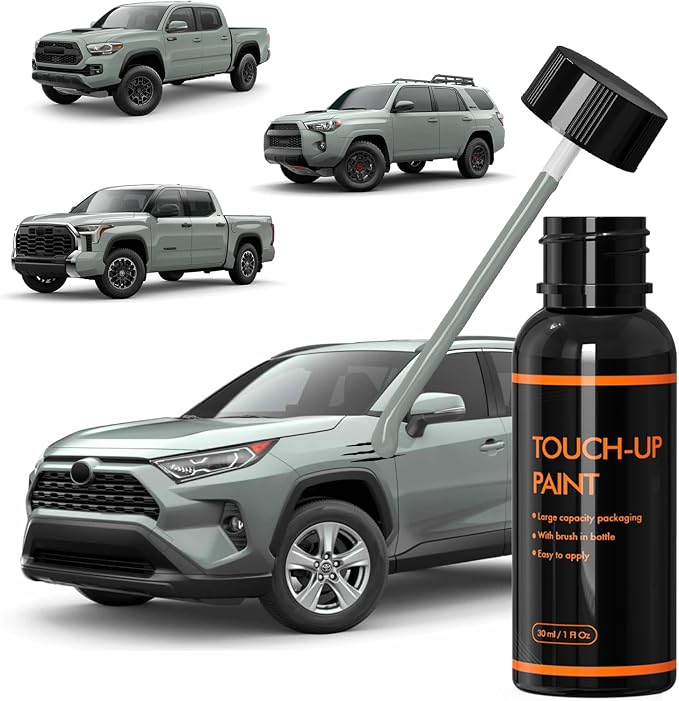 6X3 Lunar Rock Touch Up Paint for Toyota, DIY Car Paint Scratch Repair Kit, Automotive Paints, Quick & Easy Fix Scratch Repair for RAV4/Tacoma/Sequoia/Tundra/4Runner