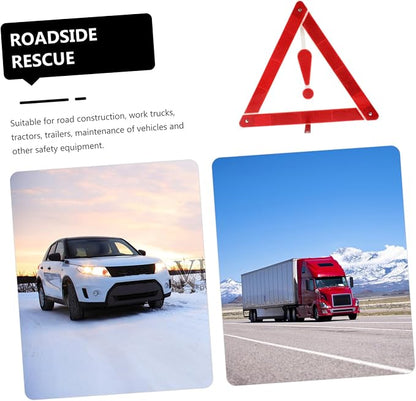 2pcs Car Warning Sign Safety Triangle Car Warning Triangle for Road Safety Kit and Easy to Use