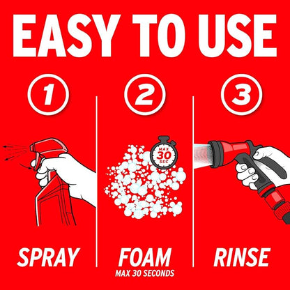 Mothers Foaming Wheel & Tire Cleaner, 1 gal. – Foaming Action Lifts Brake Dust & Grime, Safe for Factory-Coated Wheels, Restores, Cleans, Finishes Fast, Spot-Free Rinse (05902)