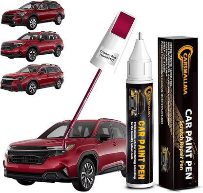 M1Y Crimson Red Pearl Car Touch Up Paint for Subaru, Color Accurate Car Paint Scratch Repair Pen Kit Quick & Easy Fix Vehicle Chips and Automotive Nicks Scuff