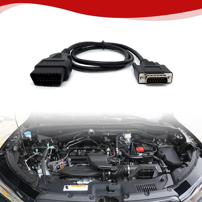 Main Cable Fit for FOXWELL NT401 NT402 NT414 NT415 NT4021 NT500 NT520 NT614 NT624 NT630 NT640 NT641 NT642 NT643 NT644 NT650 Pro and Elite Diagnostic Scanner Replacement Test Cable Adapter Connector