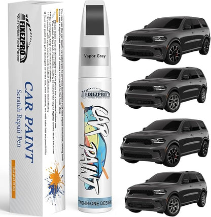 Vapor Gray(PAS/WAS) Touch Up Paint for Dodge, Exact Color Match Car Paint Scratch Repair Remover Pen Kit Fix Vehicle Chips and Automotive Nicks Scuff