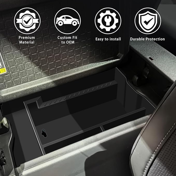 Center Consoles Organizer Tray for Toyota RAV4 2026 Accessories ABS Armrest Box Secondary Storage One Piece Insert Tray Pallet Storage