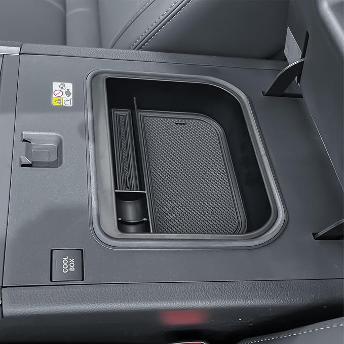 EDBETOS Cool Box Console Organizer Tray for Toyota Land Cruiser Prado 250 / Lexus GX550 2024 2025 2026 Accessories Armrest Storage Insert Tray Coin Holder Secondary Storage Box,Fits Only Cool Models