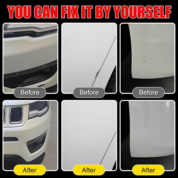 Car Touch Up Paint(Diamond Black Crystal(PXJ/KXJ)) for Jeep, Car Paint Scratch Repair Kit, Quick & Easy Solution to Repair, 2 in 1 Scratch Remover Pen with Color-Matched