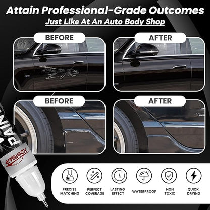 Pearl Black Touch Up Paint for Cars, Universal and Color Accurate Automotive Scratch Repair Pen, Lasting Auto Scratch Remover, Quick Drying, Weather Resistant, Easy to Use, Versatile Use