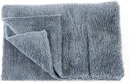 Kingsheep Edgeless Microfiber Towel Car Drying Wash Buffing 6Pack 16"x16" Ultra Plush 450gsm Detailing Cloth (Gray)