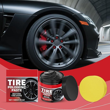 Auto tire Polishing Paste, Car Tire Shine, Wheel Shine for Car Tires, Auto Wheel Polishing Paste Automotive Tires Care Product for Cars Truck Motorcycle RV