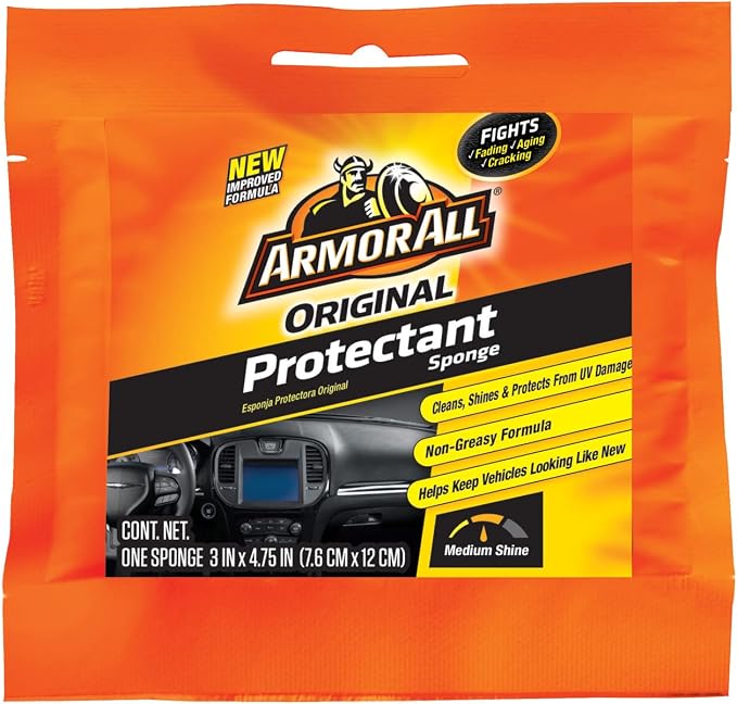 Armor All Protectant Car Sponge, Car Wash Supplies for Cars, Trucks and Motorcycles