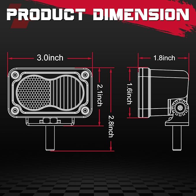 OFFROADTOWN 3 Inch LED Pods Lights 40W Driving Light Bar Off Road Lights LED Cubes Fog Light Bumper Grille Backup Reverse Lights for Truck Pickup ATV UTV SUV Motorcycle