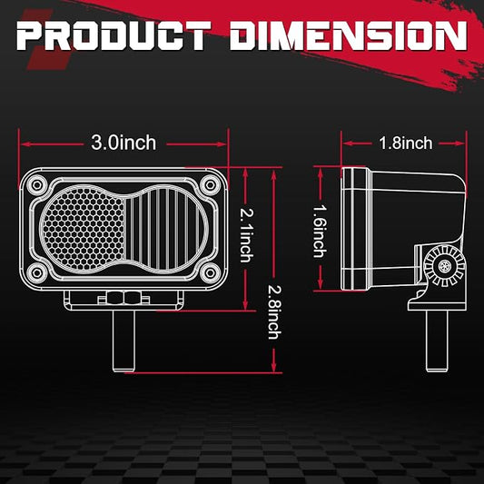 OFFROADTOWN 3 Inch LED Pods Lights 40W Driving Light Bar Off Road Lights LED Cubes Fog Light Bumper Grille Backup Reverse Lights for Truck Pickup ATV UTV SUV Motorcycle