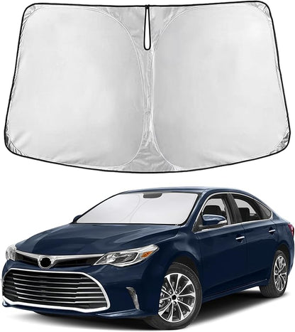EcoNour Windshield Sunshade Compatible for Toyota Avalon 2013-2016 2017 2018, Sun Visor for Front Windshield & Window Sun Shade Cover, UV Heat Blocker & Protector, Car Accessories