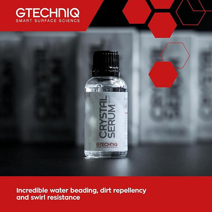 Gtechniq Crystal Serum Light Ceramic Coating for Cars 30ml | Up to 5 Years Protection, High Gloss Shine, Swirl and Chemical Resistance