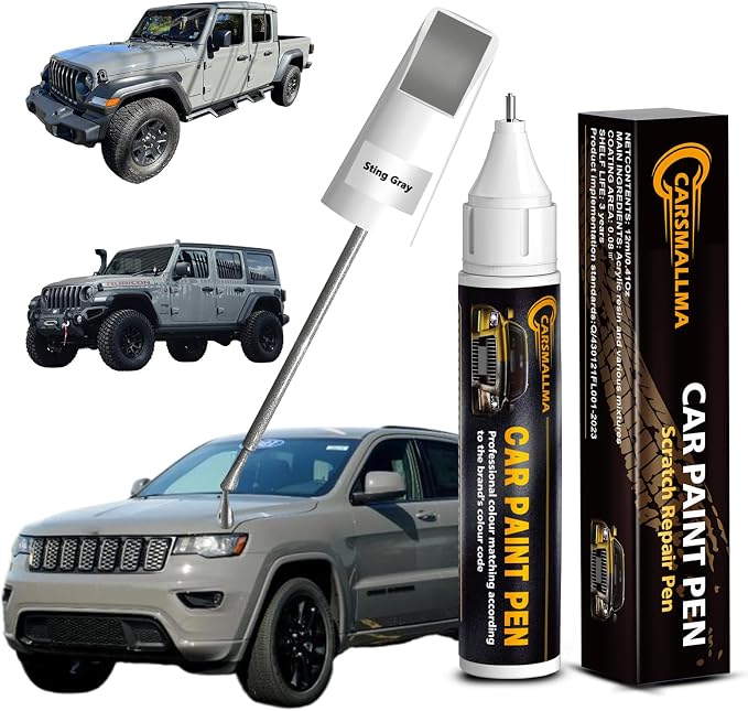 Touch Up Paint for Jeep Sting Gray(PDN), Color Exact Match Auto Paint Repair Pen Fix Chips and Nicks Scuff
