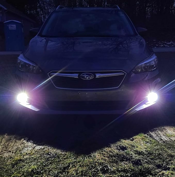 SEALIGHT H10 LED Fog Light Bulbs, 12000LM Strong Penetration 9040 9045 9140 9145 Fog Lights LED Bulbs Upgrade, 1:1 Size 6500K Cool White Fog Lights for Trucks Cars, Interior Lighting,Pack of 2