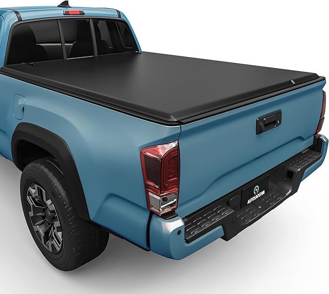 AUTOSAVER88 Soft Tri-fold Truck Bed Tonneau Cover Fit for Toyota Tacoma 2005-2015 (Excl. Trail Edition) 6ft Bed