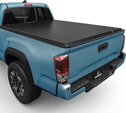 AUTOSAVER88 Soft Tri-fold Truck Bed Tonneau Cover Fit for Toyota Tacoma 2005-2015 (Excl. Trail Edition) 6ft Bed