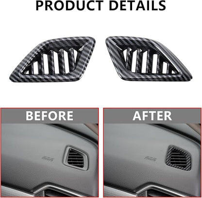 20 Pcs Carbon Fiber Interior Kit, Gear Shift Panel Cover AC Air Vent Cover Side Door Panel Strip Cover Steering Wheel Cover Compatible with Honda Accord 10th Gen 2018-2022