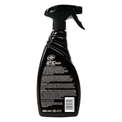 Turtle Wax 53140 Jet Black Car Spray Polish Paintwork Protect & Restore 500ml