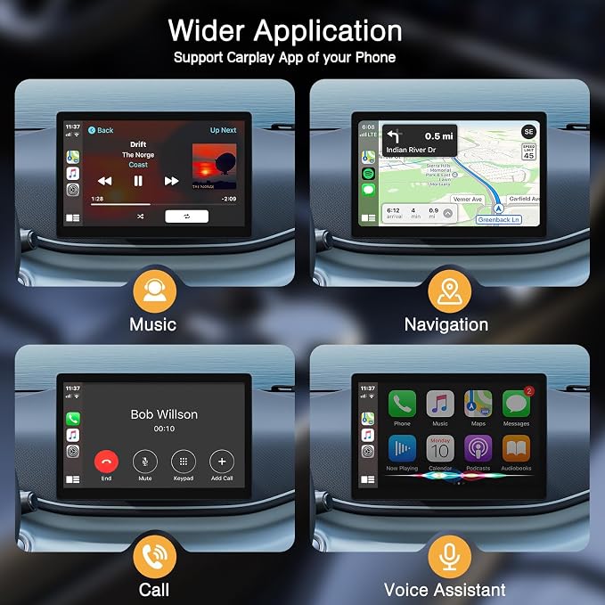 Wireless CarPlay Adapter for iPhone, Seamless Connection for Convert Wired to Wireless Car Play Adapter, Wireless Bluetooth Apple Car Play, Plug & Play for Cars from 2017 & iPhone iOS 10+