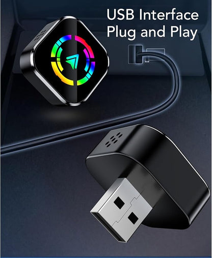 2 in 1 Wireless Android Auto Adapter, Convert Wired to Wireless, Plug and Play Design, Vehicle Mounted Interconnection Box