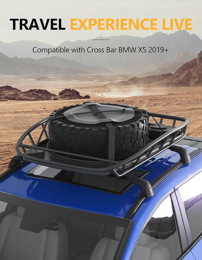 Tuyoung 300lbs Lockable Roof Rack Cross Bars Compatible with BMW X5 G05 2019-2026, Heavy Duty Aluminum Roof Rails Crossbars Bike Kayak Snowboard Rooftop Cargo Carrier SUV Luggage Accessories