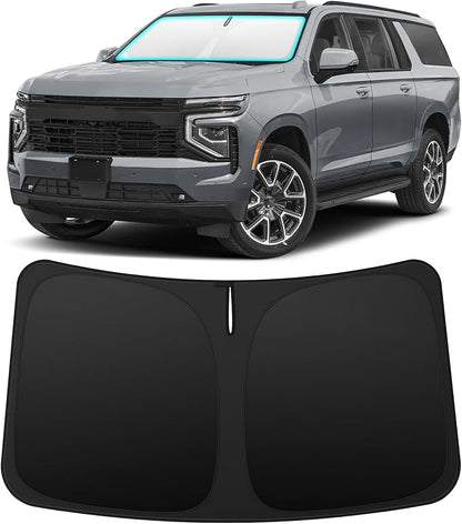 INSAUTO Custom Fit Windshield Sun Shade Accessories for Chevrolet/Chevy Suburban 2021-2026, Foldable Front Window Sunshade, UV & Heat Reflector, Keeps Interior Cool, Includes Storage Bag