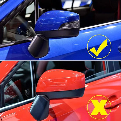 HIGH FLYING Car Exterior Rear View Side Mirror Cap Cover ABS for Subaru WRX STI 2015-2021 (without Turn Signal Lights)