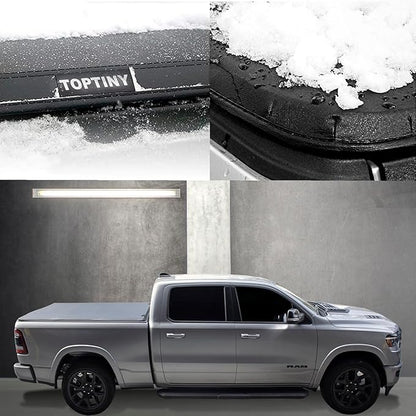 Toptiny Soft Folding Truck Bed Tonneau Cover|TSTF035|Fits 2022-2026 Toyota Tundra 6'6" Bed (78")