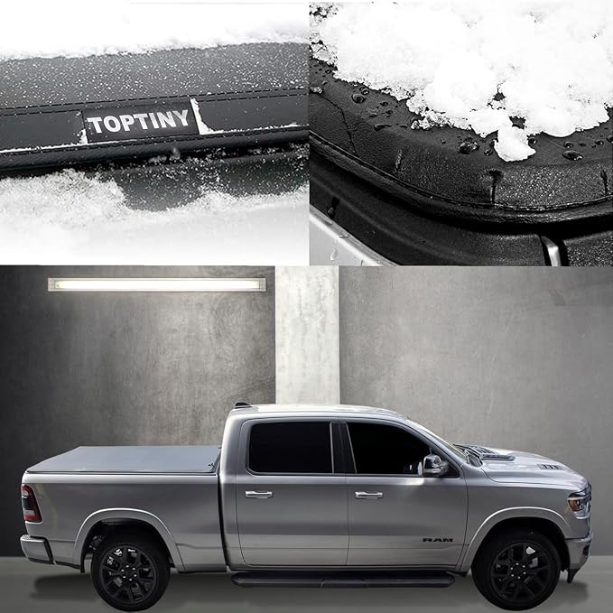 Toptiny Soft Folding Truck Bed Tonneau Cover |TSTF017|Fits 2015-2026 Ford F150 6'5" Bed (78")