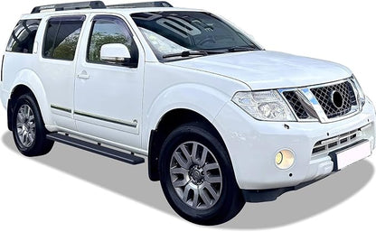 APS Running Boards (Side Bars Side Steps Step Bars) Compatible with Nissan Pathfinder 2005-2012 (Stainless Steel Black Powder Coated 6 inches)
