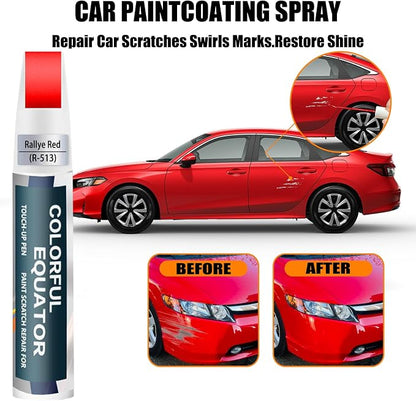 Car Touch up Paint(R-513 Rallye Red) Compatible with Honda, Car Paint Pen Scratch Repair Two-In-One Touch Up Paint, Premium Car Scratch Remover for Deep Scratches