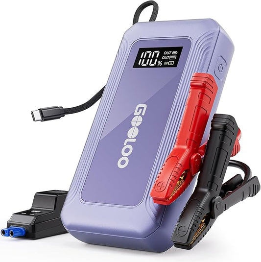 GOOLOO G7 3000A Jump Starter with Built-in Cable,Portable Power Pack for 45W Fast Charging,12V SuperSafe Lithium Jump Box, Battery Booster Pack Up to 8.5L Gas or 6.0L Diesel Engine