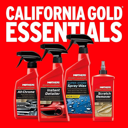 Mothers California Gold Instant Detailer, 16 oz. – Removes Smudges, Dust & Fingerprints, Boosts Gloss & Slickness, Lubrication for Clay Bars, Quick Touch-ups & Maintenance Between Washes (08216)