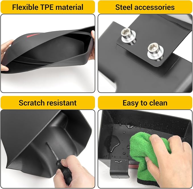 Rear Trunk Organizer for 2010-2024 Toyota 4Runner 5-Seat 2nd Row Without Speaker Accessories, Storage Bin Trunk Storage Box Cargo Tray for 10-24 4 Runner(5Pcs Trunk Organizer,Not for 7-Seat)