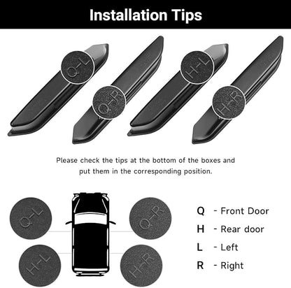 5PCS Center Console Tray for 2025 2026 Ford Bronco Accessaries 4 Door Full Size 2025 Bronco Front Rear Door Handle Pocket Storage Box ABS Material(Not Applicable Sport Models)