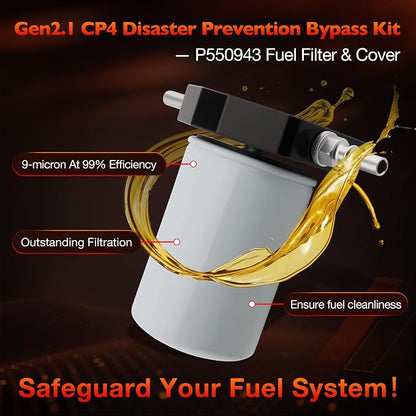 CP4-6.7F-BP-G2.1 CP4 Disaster Prevention Kit, Compatible with 2011-2025 Ford F250 F350 F450 F550 Super Duty 6.7L V8 Diesel Engine, Replace # 7031190